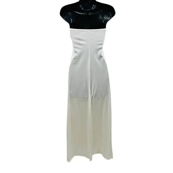 Vintage Lorraine Ivory Lace Strapless Slip - Picture 4 of 6